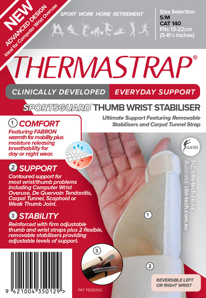 Thermastrap Sportsguard Thumb Wrist Stabiliser S/M